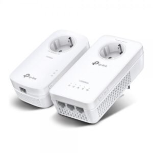 TP-LINK TL-WPA1300P KIT V4 - Kit Wi-Fi - Kit adattatore Powerline Switch a 3 porte - 1GbE, HomePlug AV (HPAV)