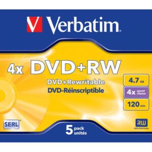 Verbatim DataLifePlus - 5 x DVD+RW - 4,7 GB 4x - Custodia per gioielli (scatola)