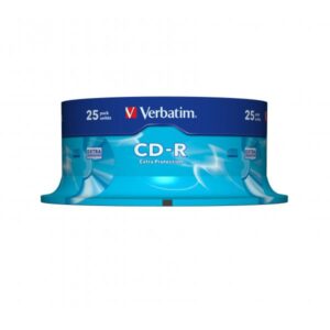 Protezione extra CD-R Verbatim - 25 CD-R - 700 MB 52x