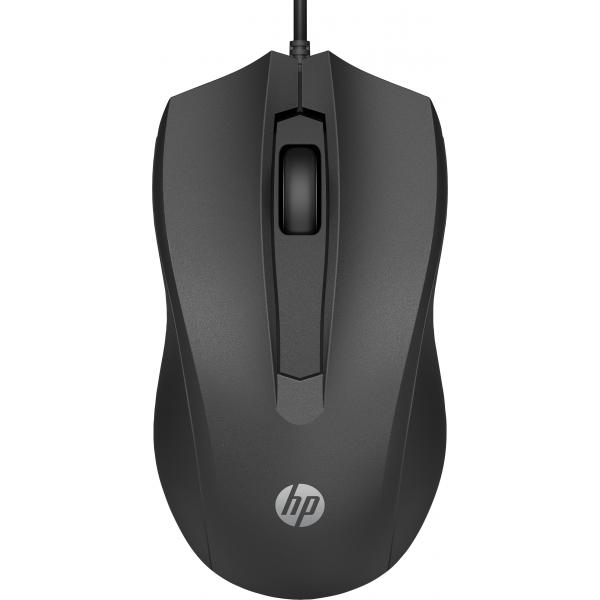 HP 100 - Mouse - per destrimani e mancini - ottico