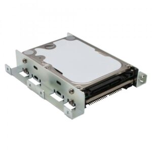 Guide di montaggio InLine HDD/SSD - 2x da 6,35 cm (2,5") a 8,89 cm (3,5") - argento