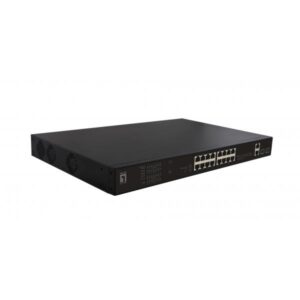 LevelOne FGP-2031, non gestito, Fast Ethernet (10/100), Power over Ethernet (PoE), montaggio in rack, 1U