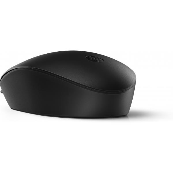 HP 128 - Mouse - Laser - Cablato - Nero