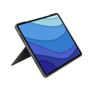 Logitech Combo Touch - custodia con tastiera e custodia Folio - con trackpad - retroilluminata - connettore Apple Smart - QWERTZ - tedesco - grigio Oxford - per iPad Pro Apple da 12,9 pollici (5a generazione)