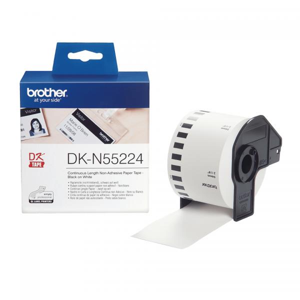 Brother DKN55224 - Carta - Nero su bianco - Rotolo (5,4 cm x 30,5 m)
