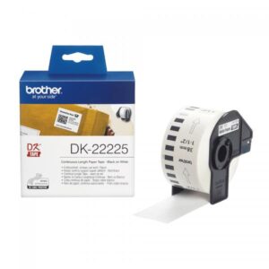 Brother DK-22225 - Carta - Nero su bianco - Rotolo (3,8 cm x 30,5 m)