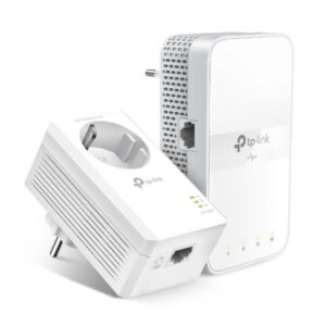 TP-LINK AC1200 AV1000 Kit adattatore Powerline Gigabit WLAN con presa, 1000 Mbit/s, IEEE 1901, IEEE 802.3, IEEE 802.3ab, IEEE 802.3u, Tipo E/F, Gigabit Ethernet, 10.100.1000 Mbit/s, Wi-Fi 5 (802.11ac)