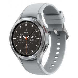 Samsung Galaxy Watch4 Classic - 46 mm - argento - smartwatch con Ridge Sport Band - fluoroelastomero - argento - display 3,46 cm (1.4")
