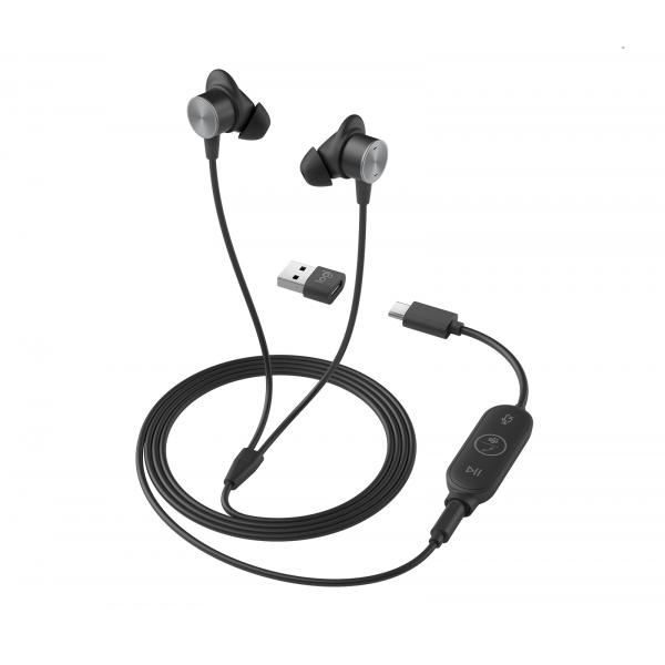 Logitech Zone Wired Earbuds - auricolare - nell'orecchio
