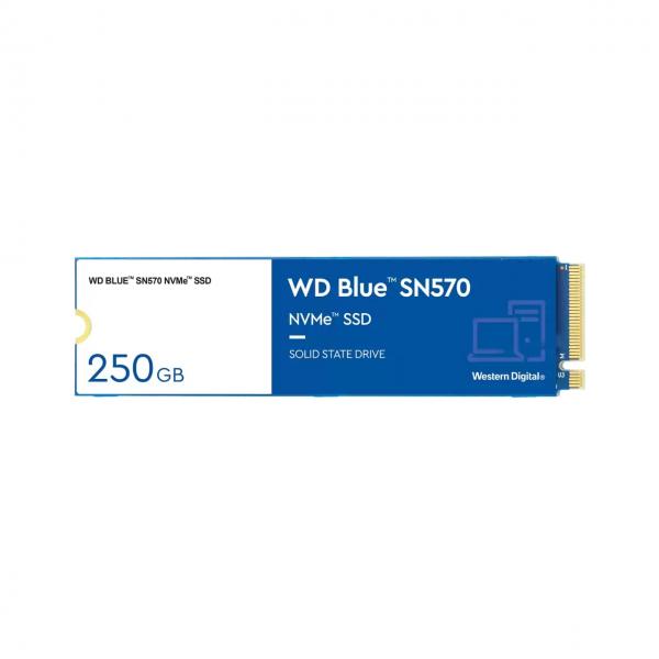 WD Blue SN570 NVMe SSD WDS250G3B0C-00BNN0 - SSD - 250 GB - interno - M.2 2280 - PCIe 3.0 x4 (NVMe)