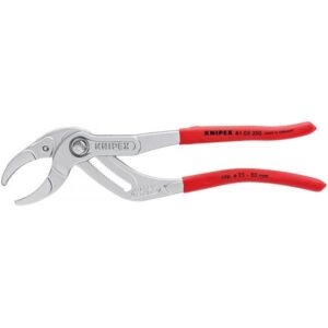KNIPEX 81 03 250, Siphonzange, 8 cm, Chrom-Vanadium-Stahl, Rot, 62 mm, 250 mm