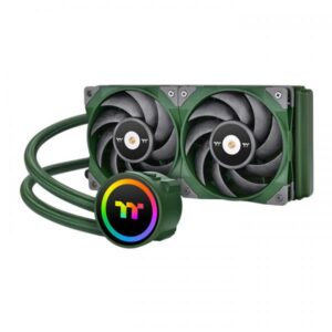 Thermaltake CL-W319-PL12RG-A, All-in-One-Flüssigkeitskühler, 12 cm, 500 RPM, 2000 RPM, 22,3 dB, Grün