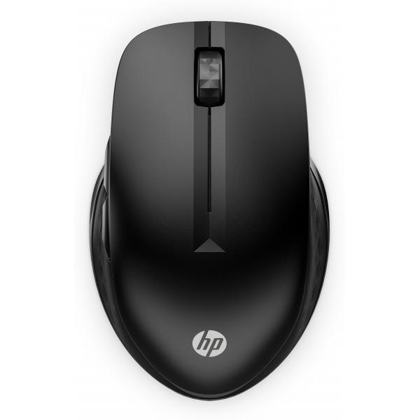 HP 430 - mouse - per dispositivi multipli - ergonomico - per destrimani e mancini - 5 pulsanti - wireless - Bluetooth 5.0, 2,4 GHz - ricevitore wireless (USB)