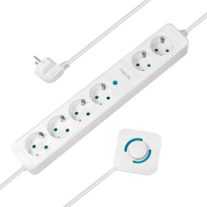 Presa multipla LogiLink - CA 230 V - 3500 watt - connessioni in uscita: 6 (6 x alimentazione CEE 7/3)