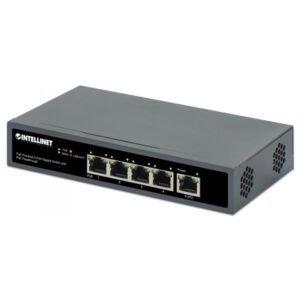 Switch Intellinet - 4 x 10/100/1000 (PoE+) + 1 x 10/100/1000 (feedthrough PoE)