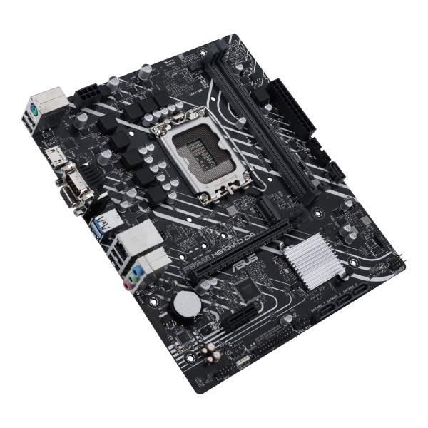 ASUS PRIME H610M-D D4 - scheda madre - micro ATX - presa LGA1700 - chipset H610 - USB 3.2 Gen 1 - Gigabit LAN - grafica integrata (CPU richiesta)