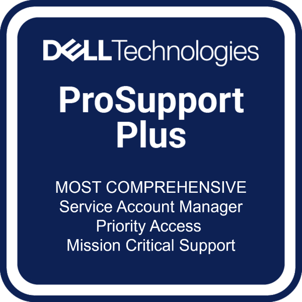 Upgrade Dell da 1 anno con giorno lavorativo successivo a 3 anni di ProSupport Plus 4 ore Mission Critical