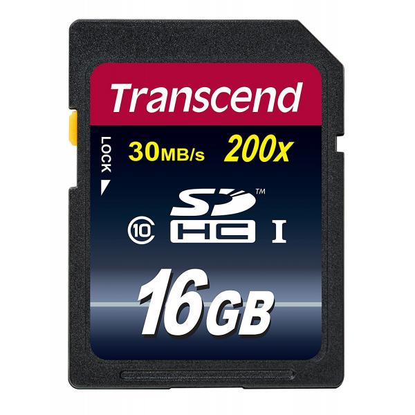 Scheda di memoria flash Transcend - 16 GB - Classe 10