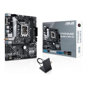 ASUS PRIME H610M-A WIFI D4 - scheda madre - micro ATX - presa LGA1700 - chipset H610 - USB 3.2 Gen 1, USB 3.2 Gen 2 - Gigabit LAN, Wi-Fi, Bluetooth - grafica integrata (CPU richiesta)