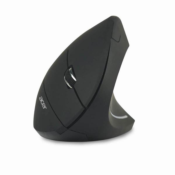 Mouse Acer - verticale - ergonomico - per destrimani - ottico - 6 pulsanti - wireless - 2,4 GHz - ricevitore wireless (USB)