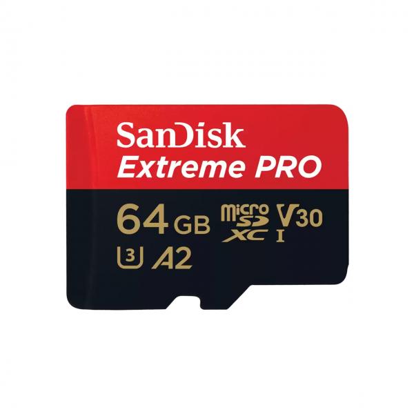 SanDisk Extreme Pro - Scheda di memoria flash (adattatore da microSDXC a SD incluso)