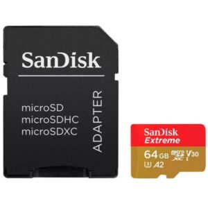 SanDisk Extreme PLUS - Scheda di memoria flash (adattatore da microSDXC a SD incluso)