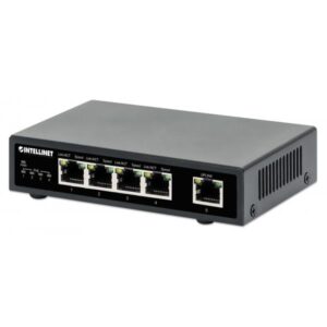 Switch Intellinet: 4 x 10/100/1000 (PoE+) + 1 x 10/100/1000 (Uplink)