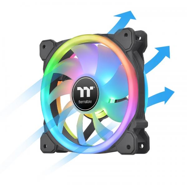Thermaltake SWAFAN 14 RGB - Ventola per case - 140 mm (confezione da 3)