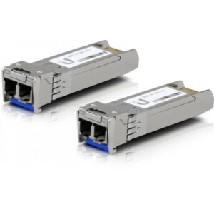 Ubiquiti UACC-OM-SM-10G-D - Modulo ricetrasmettitore SFP+ - 10GbE - Modalità singola LC - fino a 10 km - 1310 nm (confezione da 2)