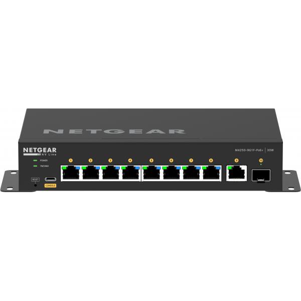 Netgear AV Line M4250-9G1F-PoE+ - Switch - L3 - gestito - 8 x 10/100/1000 (8 PoE+)