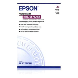 Carta Epson Photo Quality Ink Jet - Opaca - patinata - A3 (297 x 420 mm)