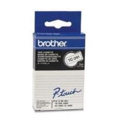 Brother Nero, Bianco - Rotolo (0,9 cm) 1 cassetta/e nastro laminato