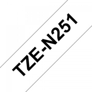 Brother TZe-N251 - Nero su bianco - Rotolo (2,4 cm x 8 m)