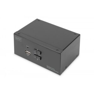 Switch KVM DIGITUS, 2 porte, doppio display, 4K, DisplayPort®