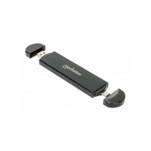 Custodia SSD Manhattan M.2 NVMe e SATA, USB-C e amp; Connessione USB-A maschio, fino a 10 Gbps (USB 3.2 Gen2 ovvero USB 3.1)