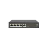 Switch LevelOne Hilbert Gigabit PoE Smart Lite a 5 porte, PoE 802.3at/af, 4 uscite PoE, budget energetico PoE da 60 W, gestito, L2, Gigabit Ethernet (10/100/1000), Full Duplex, Power over Ethernet (PoE)