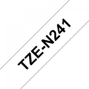 Brother TZe-N241 - Nero su bianco - Rotolo (1,8 cm x 8 m)