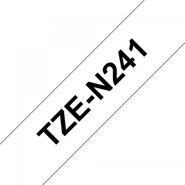Brother TZe-N241 - Nero su bianco - Rotolo (1,8 cm x 8 m)