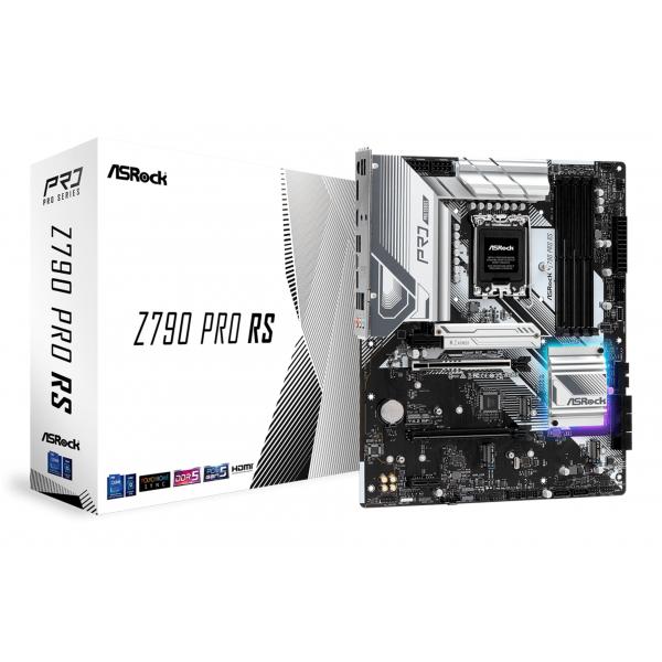 ASRock Z790 Pro RS - Scheda madre - ATX - Presa LGA1700 - Chipset Z790 - USB-C Gen2, USB 3.2 Gen 1, USB 3.2 Gen 2, USB-C 3.2 Gen 2x2 - LAN 2,5 Gigabit - Grafica integrata (CPU richiesta)