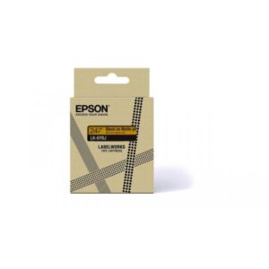 Epson LabelWorks LK-6YBJ - Nero su giallo opaco - Rotolo (2,4 cm x 8 m)