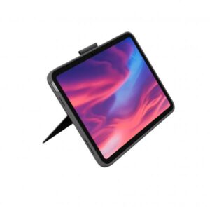 Logitech Combo Touch - custodia con tastiera e custodia Folio - con trackpad - retroilluminata - connettore Apple Smart - QWERTZ - tedesco - grigio Oxford - per iPad Apple da 10,9 pollici (10a generazione)
