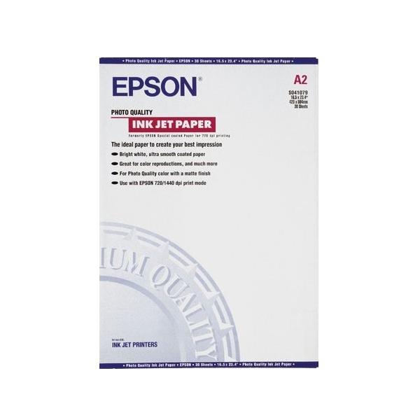 Carta Epson Photo Quality Ink Jet - Opaca - patinata - A2 (420 x 594 mm)