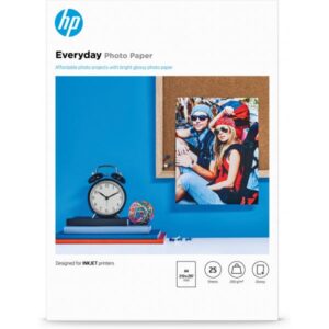 Carta fotografica HP Everyday - Lucida - 8 mil - A4 (210 x 297 mm)