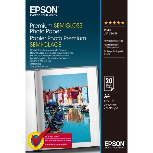 Carta fotografica semilucida Epson Premium - Semilucida - A4 (210 x 297 mm)