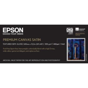 Tela Epson PremierArt resistente all'acqua - Lucida - Rotolo A1 (61,0 cm x 12,2 m)
