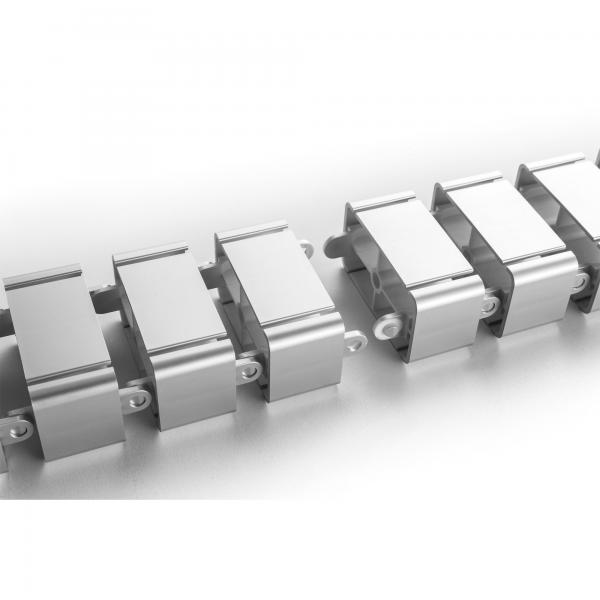 Canalina flessibile InLine per tavoli regolabili in altezza - 4 camere - grigia