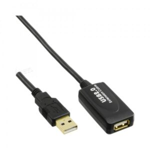 Perdita attiva InLine USB 2.0 - con amplificazione del segnale "ripetitore" - ST A/BU A - 10m