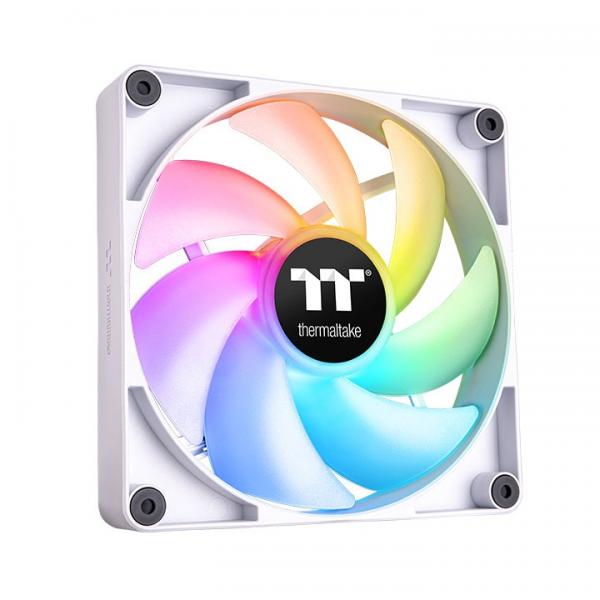 Thermaltake CT120 ARGB Sync - Ventola per case - 120 mm - Bianco (confezione da 2)