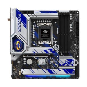 ASRock B760M PG Sonic WiFi - scheda madre - micro ATX - presa LGA1700 - chipset B760 - USB 3.2 Gen 1, USB 3.2 Gen 2, USB-C 3.2 Gen2 - 2.5 Gigabit LAN, Bluetooth, Wi-Fi - scheda grafica integrata (CPU richiesta)