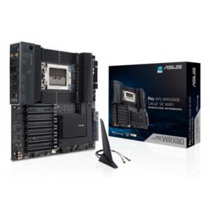 ASUS Pro WS WRX80E-SAGE SE WIFI II - scheda madre - E-ATX / SSI EEB - Presa sWRX8 - Chipset AMD WRX80 - USB-C 3.2 Gen 2x2, USB-C 3.2 Gen2, USB 3.2 Gen 2, USB 3.2 Gen 1 - 2 x 10 Gigabit LAN, Wi-Fi 6E, Bluetooth - Audio HD (8 canali)